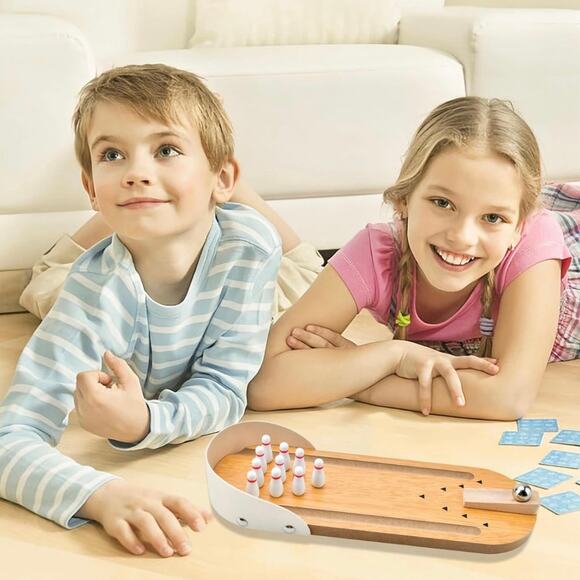 Tabletop‎ Mini Bowling Game Set,Funny White Elephant Gifts - Picture 5 of 7